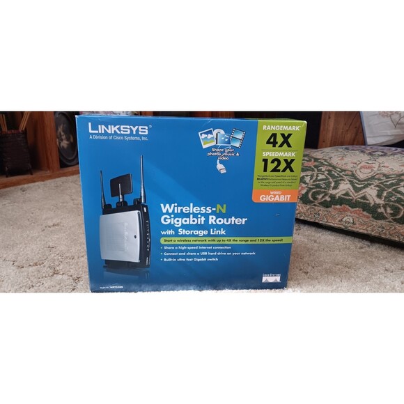 Lynksys Wireless-N Gigabit Router #WRT350N new in box - Picture 1 of 2